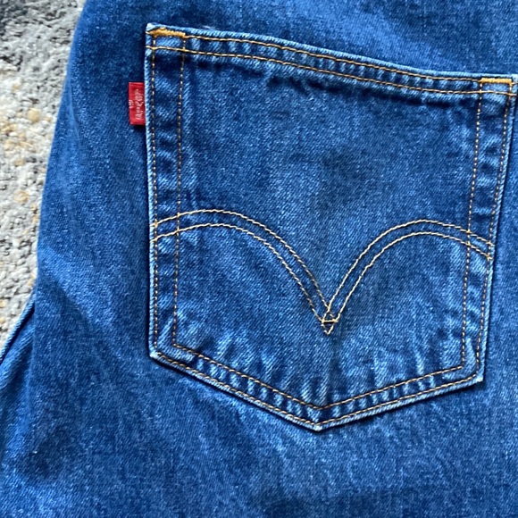 Vintage LEVI 501 34x29” Blue wash straight leg - Picture 3 of 8